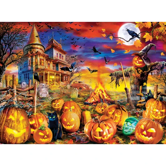 Masterpieces Puzzle Co The Pumpkin King Glow in the Dark Jigsaw Puzzle