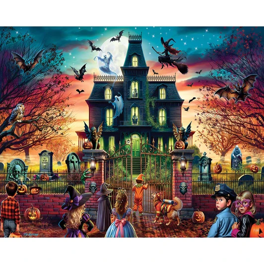 White Mountain Fright House Jigsaw Puzzle