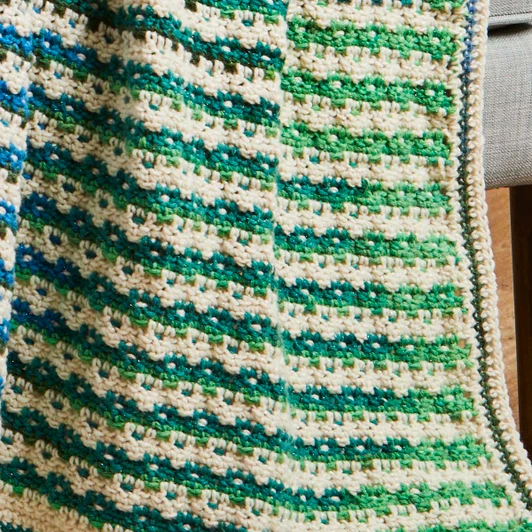 Herrschners Rhythm & Repeat Throw Crochet Kit