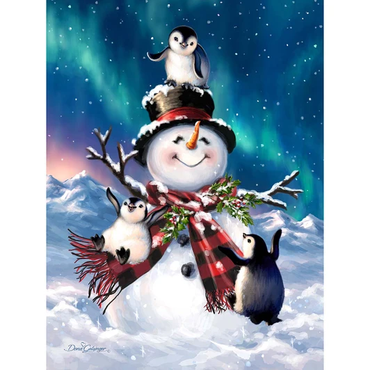 Diamond Art Club Penguin Snow Day Diamond Painting