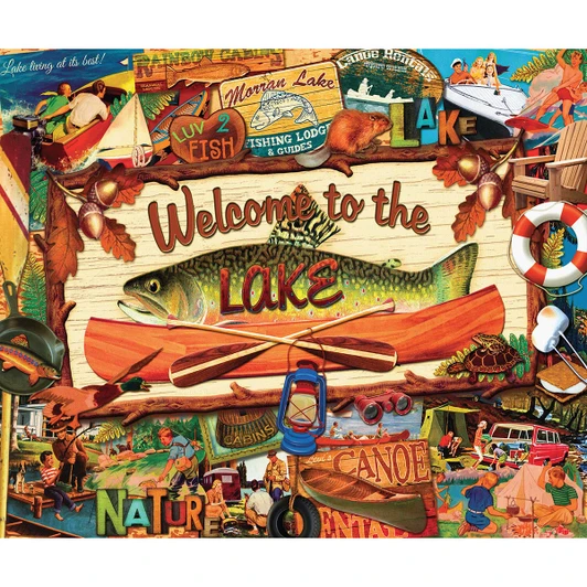 Willow Creek Press Welcome to the Lake Jigsaw Puzzle