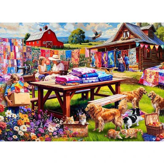 Vermont Christmas Company Country Quilts Jigsaw Puzzle