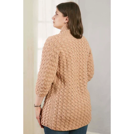 Herrschners Simply Snug Cardigan Crochet Kit