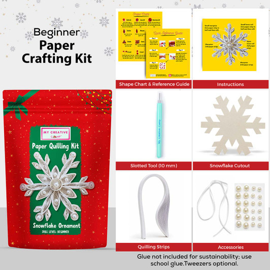 My Creative Camp  Snowflake Ornament Paper Quilling Kit