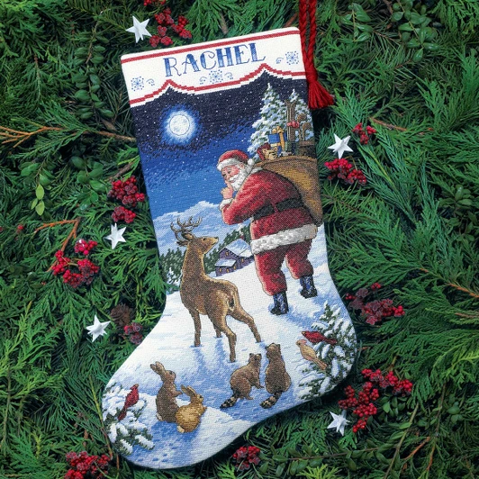 Dimensions Santa's Arrival Stocking Kit