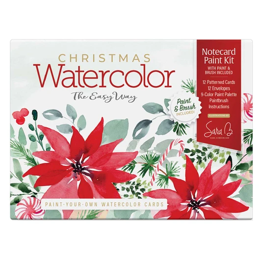 Schiffer Publishing Christmas Watercolor Cards Paint Set