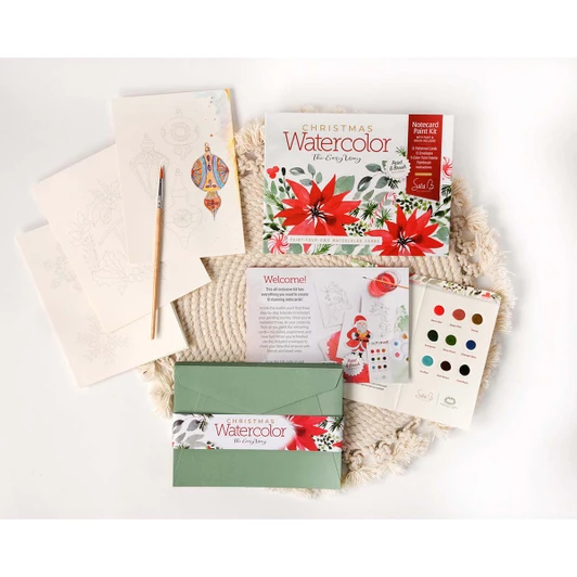Schiffer Publishing Christmas Watercolor Cards Paint Set