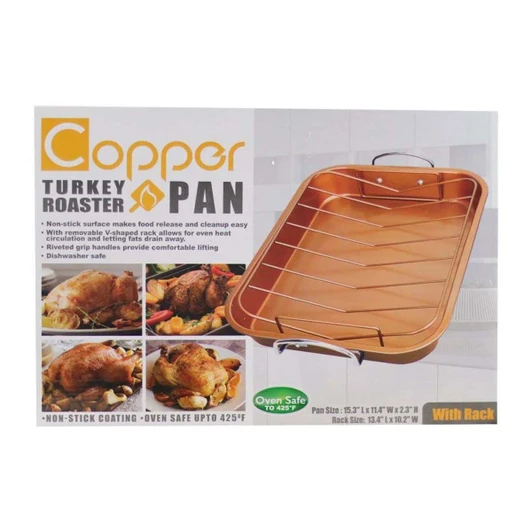 Copper Non-Stick Roaster Pan/Rack