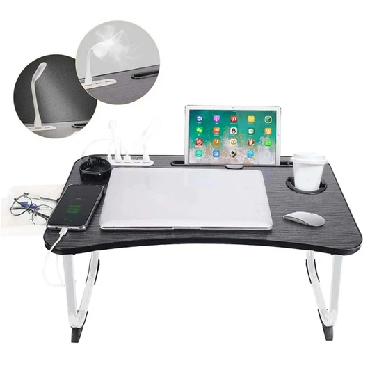 Folding Table with Charging Station