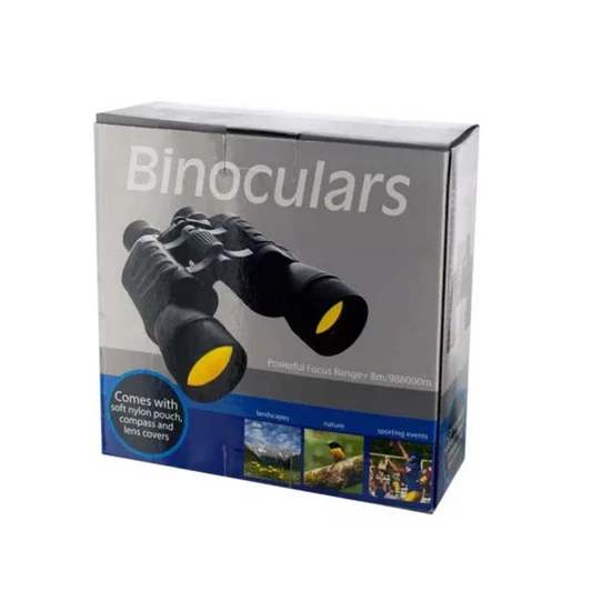 Binoculars with Compass & Pouch