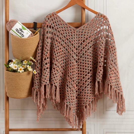 Herrschners Twisted Breeze Poncho Paid Download