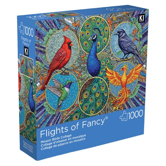 Karmin International Mosaic Bird Collage Jigsaw Puzzle