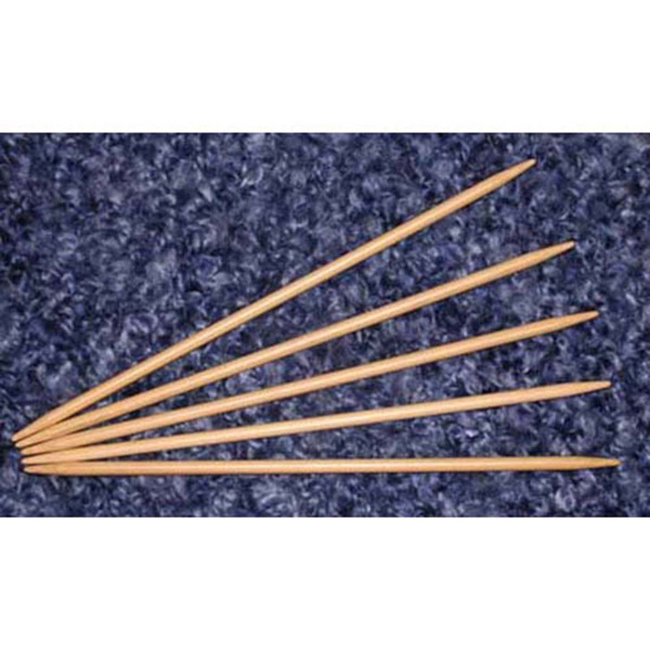 Clover 7" (18cm) Bamboo Double Points, Set of 5 Knitting Needles