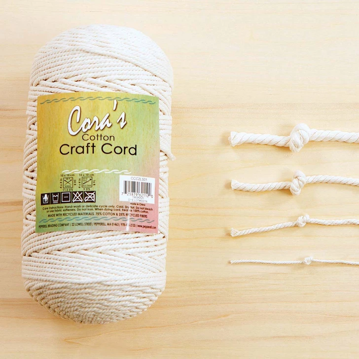 Pepperell Crafts Natural Cotton Craft Cord 1mm/1,000ft