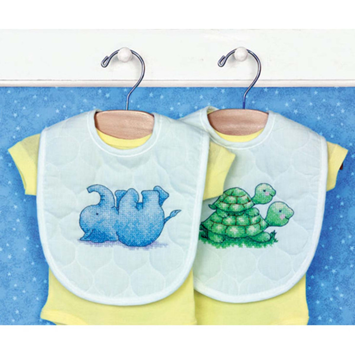 Dimensions Little Pond Bibs Stamped Cross-Stitch Kit