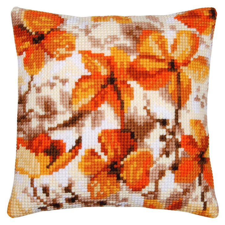 Vervaco Autumn Ambiance II Pillow Cover Needlepoint Kit