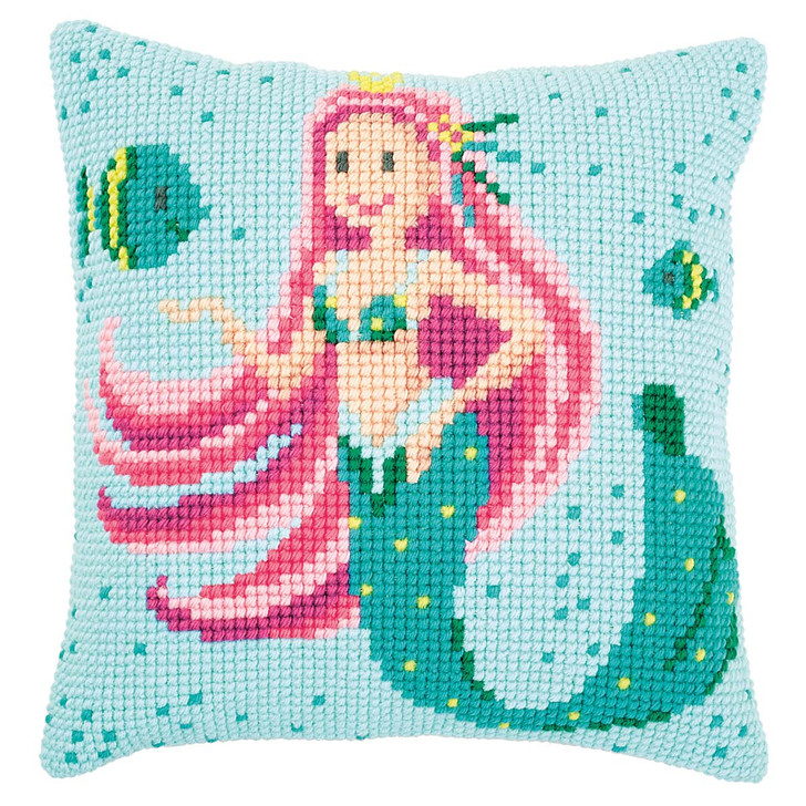 Vervaco Mermaid Pillow Cover Needlepoint Kit
