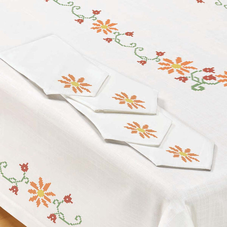 Trinity Floral Napkins Thread Kit