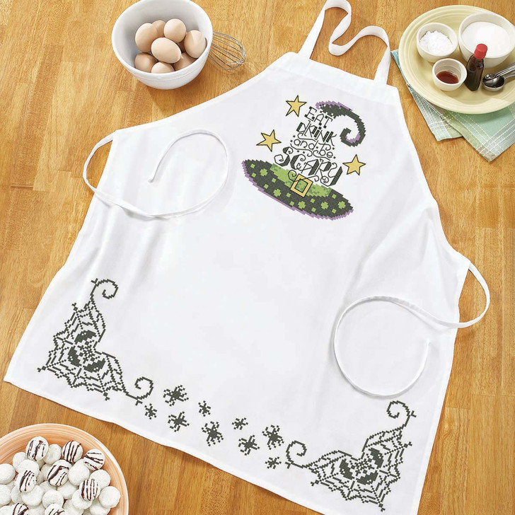 Eat, Drink, & Be Scary Apron Thread Kit