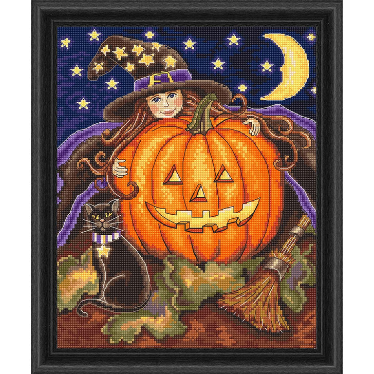 Letistitch Pumpkin Girl Counted Cross-Stitch Kit
