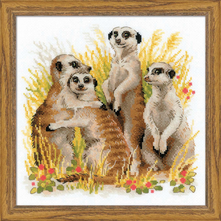 RIOLIS Meerkats Counted Cross-Stitch Kit