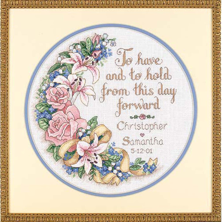 Dimensions To Have and To Hold Wedding Record Counted Cross-Stitch Kit