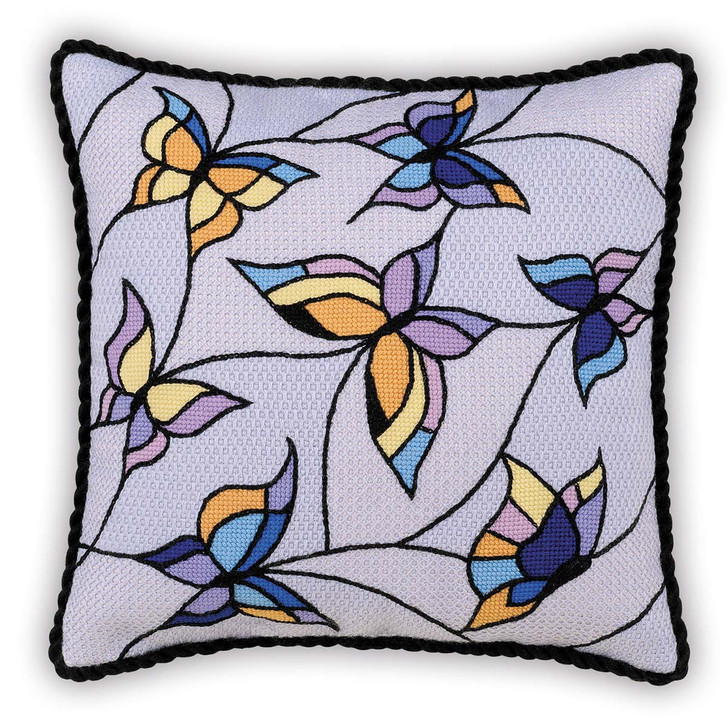 RIOLIS Stained Glass Butterflies Counted Cross-Stitch Kit