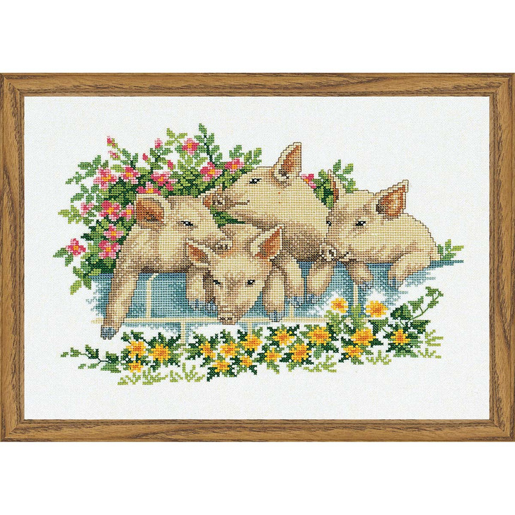 Eva Rosenstand Four Pigs Counted Cross-Stitch Kit