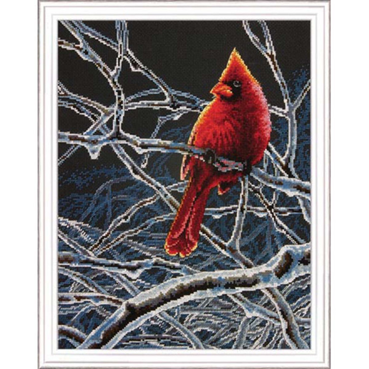 Dimensions Ice Cardinal Counted Cross-Stitch Kit