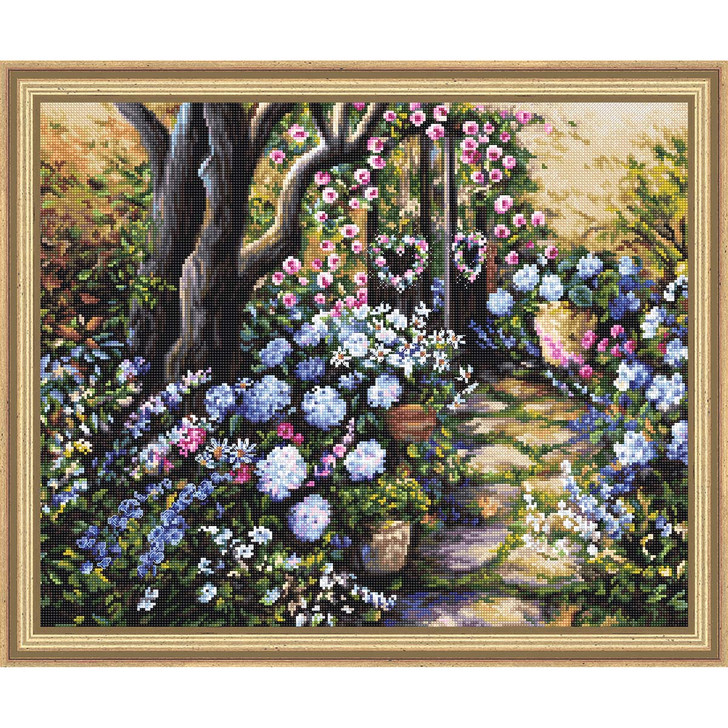 Letistitch Wonderland Garden Kit & Frame Counted Cross-Stitch