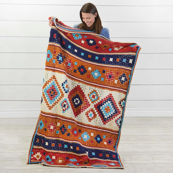 Herrschners Navajo-Inspired Afghan Crochet Kit