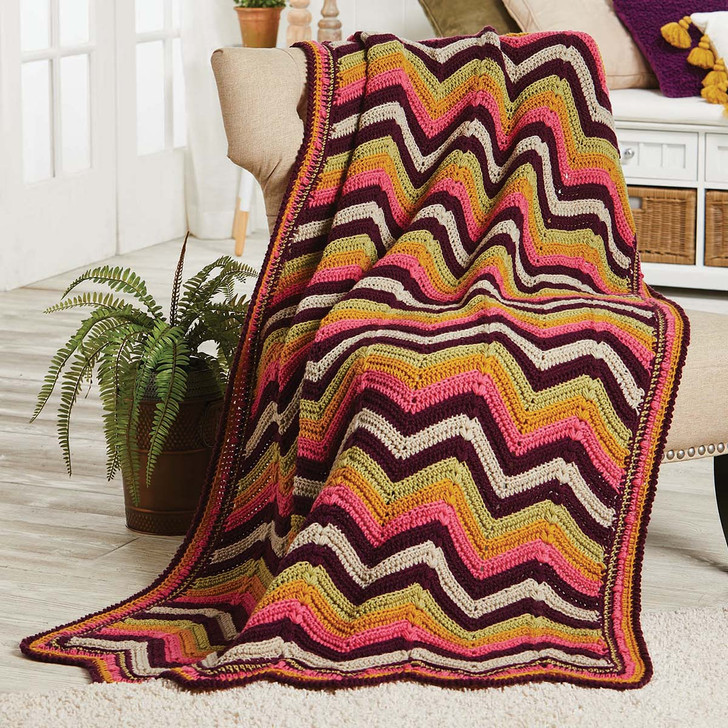 Herrschners Leilani Afghan Crochet Kit