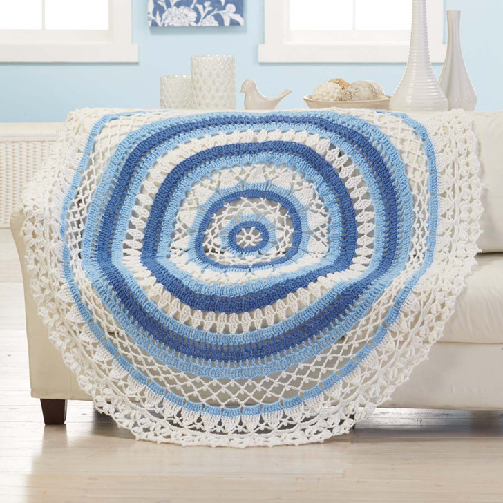 Herrschners Tranquil Circle Throw Crochet Kit