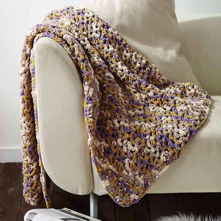 Bernat Easy Peasie Crochet Blanket Crochet Kit