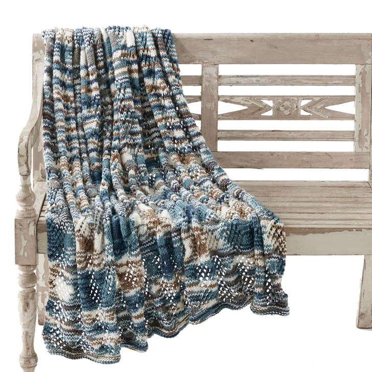 Caron Crystal Lace Knit Afghan Kit