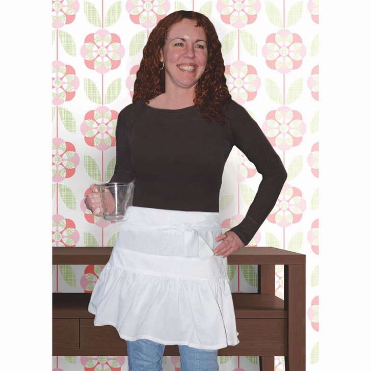 Design Works White Half Apron Fabric Blank