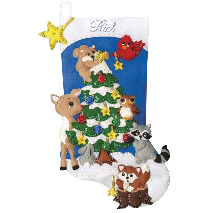 Design Works Woodland Friends Stocking Kit