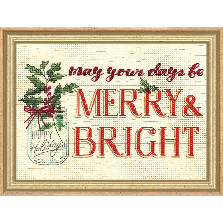 Dimensions Merry & Bright Counted Cross-Stitch Kit