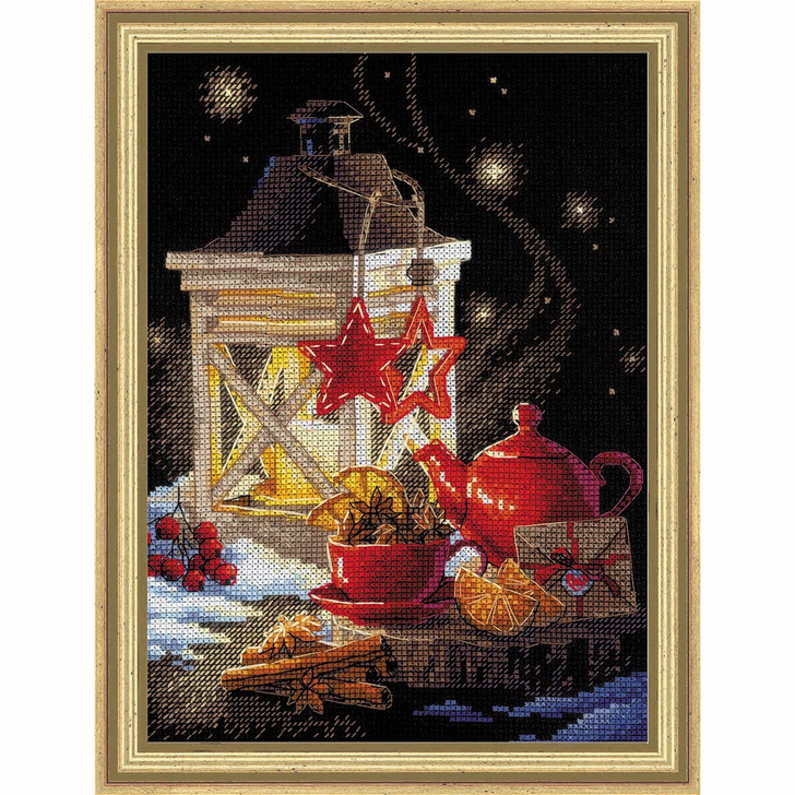 RIOLIS Winter Tea Time Counted Cross-Stitch Kit