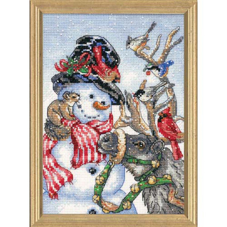 Dimensions Snowman & Reindeer Counted Cross-Stitch Kit