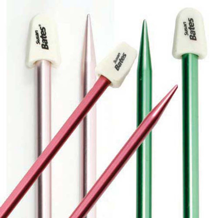 Susan Bates SilvaLume 10" (25cm) Single Points Pair Knitting Needles