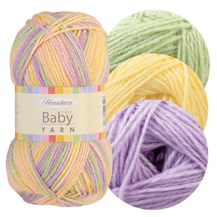 Herrschners 2-Ply Baby Color-Coordinated Yarn Pack