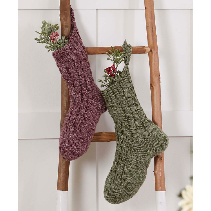Willow Yarns Rejoice Cable Knit Stockings Yarn Kit