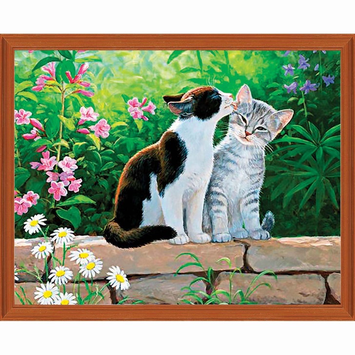 Cat Morning Kit & Frame Diamond Painting