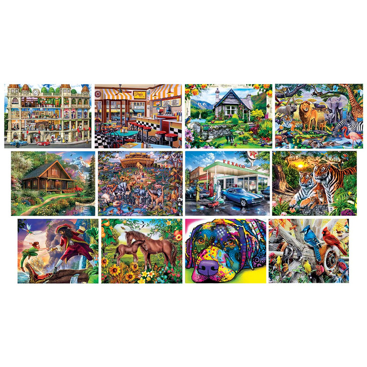 Masterpieces Puzzle Co Artist Gallery 12pk Puzzle Bundle Jigsaw Puzzle