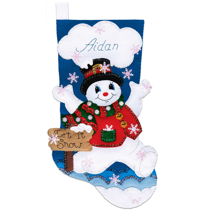 Design Works Let It Snow Stocking Kit