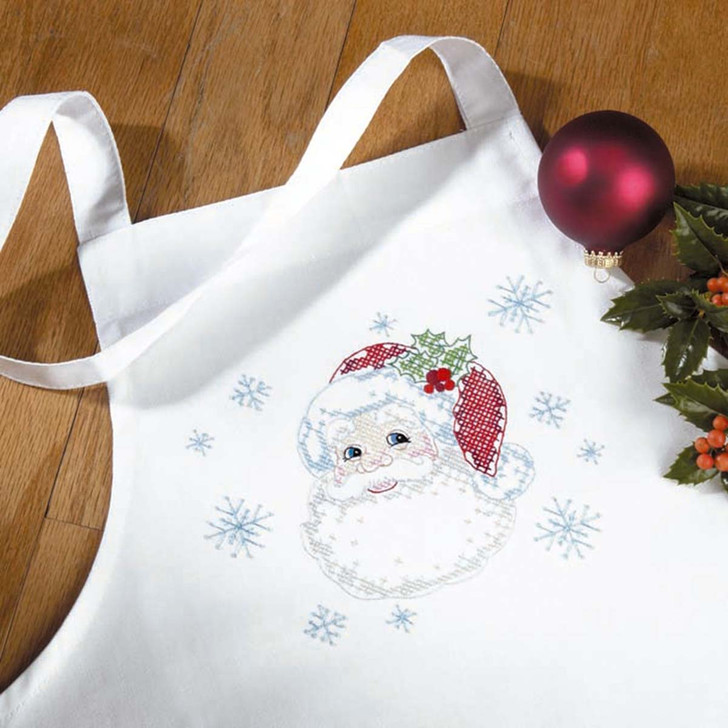 Holiday Santa Apron Thread Kit