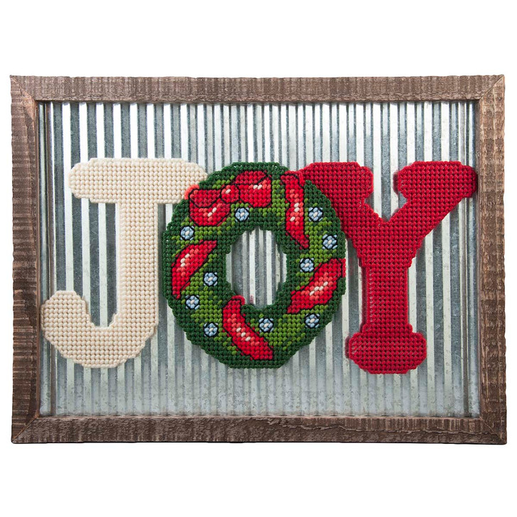 Herrschners Rustic Joy Wall Hanging Plastic Canvas Kit