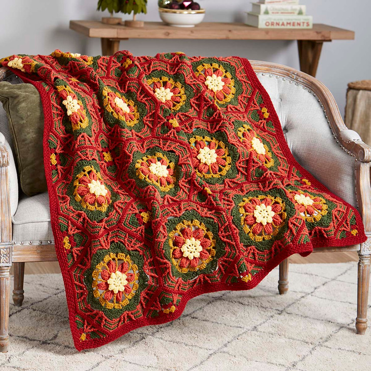 Herrschners Christmas Paragon Afghan Crochet Kit