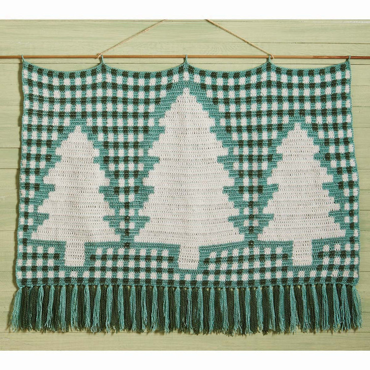 Herrschners Country Tree Farm Wall Hanging Crochet Kit